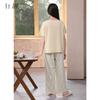 Xuan Liang Relaxation 2026 New Women's Spring and Summer Sleepwear, Thin Cotton Short Sleeved Pants, Casual Home Clothing Set
