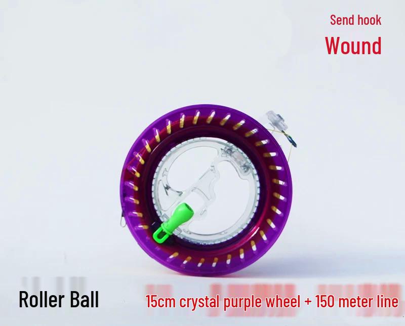 Weifang Crystalowy Kołowrotek do Latawca z Samoblokującym Kołem dla Dorosłych i Dzieci - Puste Wzornictwo Narzędzie do Puszczania Latawca