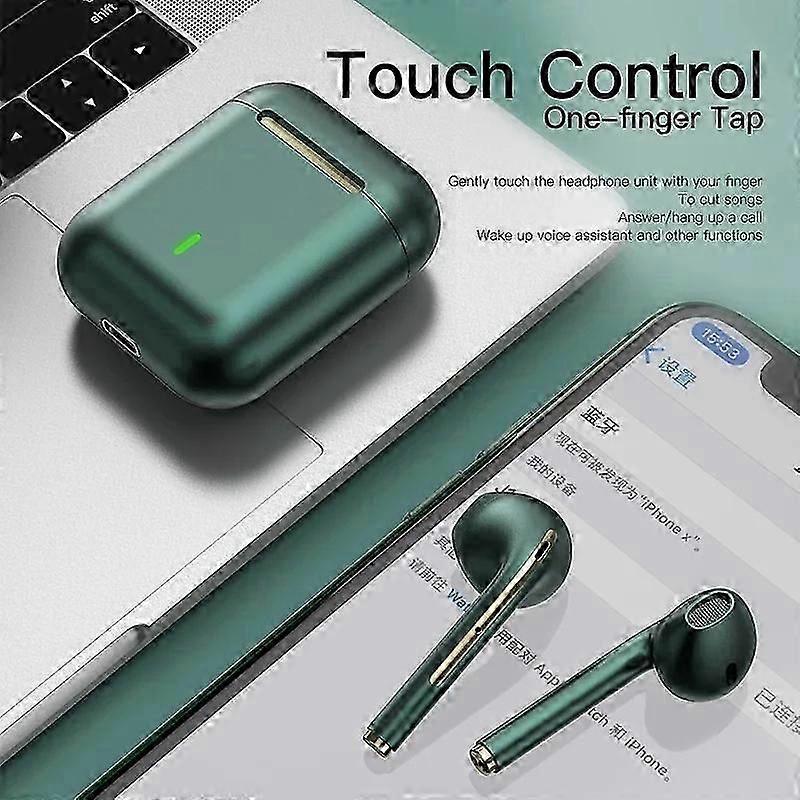 J18 Wireless Bluetooth Earphones True Stereo Sport Game TWS Earbuds In-Ear with Mic Touch Control for Xiaomi Phones