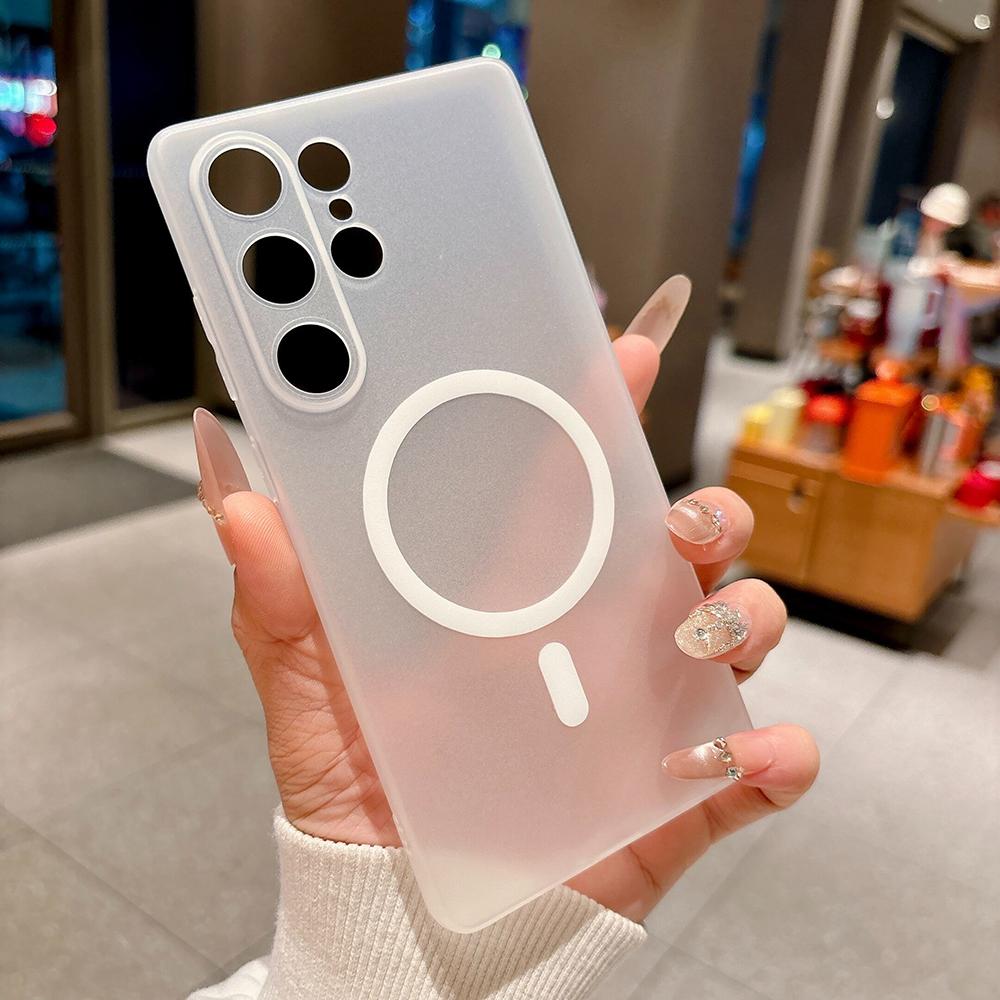 Translucent Magnetic Phone Case For Samsung Galaxy S26 S2 S24 S 26 Ultra Plus S26Ultra Cases Ultra Thin Soft Back Cover