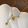 2025 Women's Titanium Steel Necklace: Light Luxury, Clavicle Chain, Non-Fading High-End Accessory