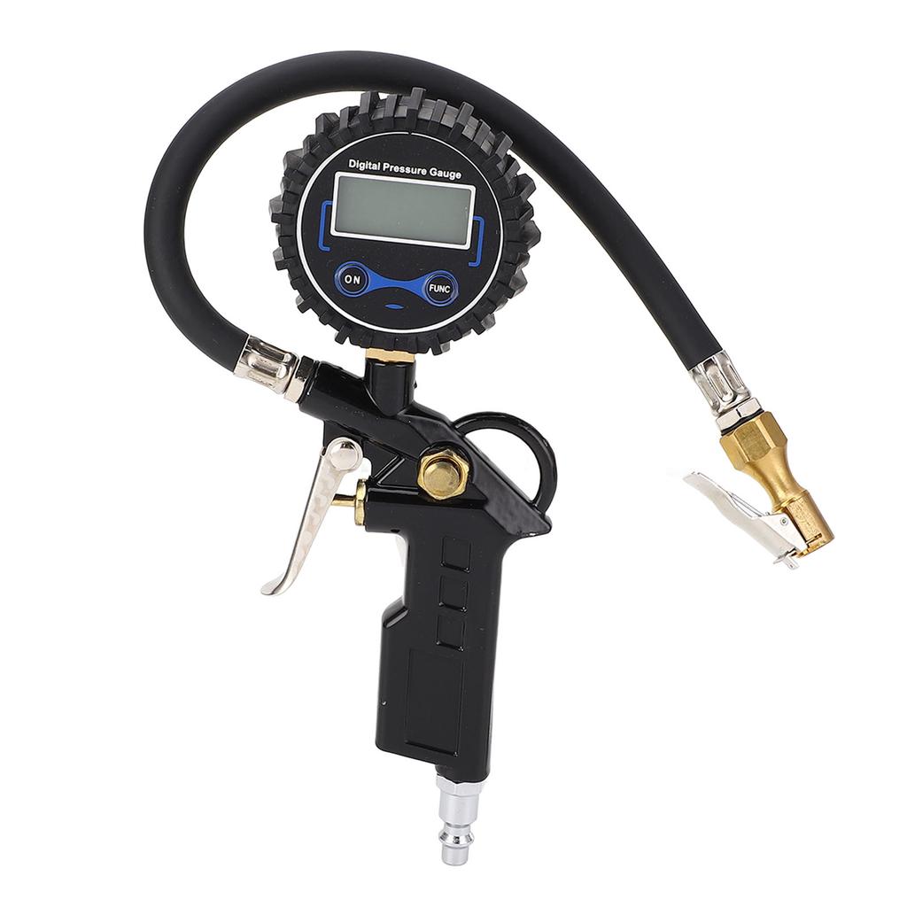 Digital Tire Pressure Gauge 0‑250 PSI Multifunction Tire Inflator with Gauge 0.1PSI Resolution for Car Truck Motorcycle