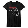 Billy Joel '81 Tour Black Junior Women's T-Shirt