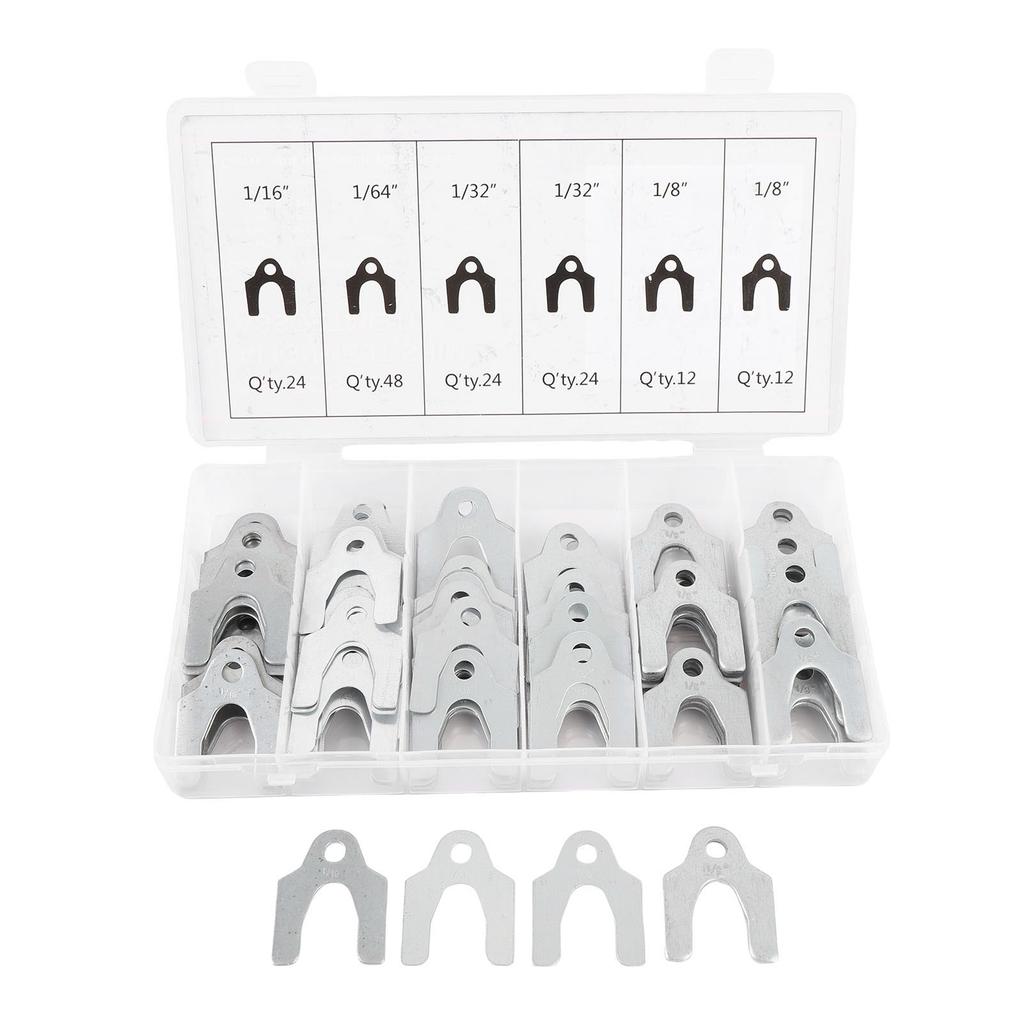 144PCS Auto Alignment Body Shims 1 16in 1 64in 1 32in 1 8in Car Alignment Shims Assortment Kit with Storage Box