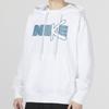 Nike large letter print casual sports hoodie for men in white