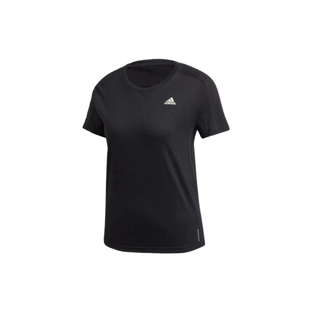 Adidas T Shirts Women's Black Crew Neck Moderate Straight Fit GC6649