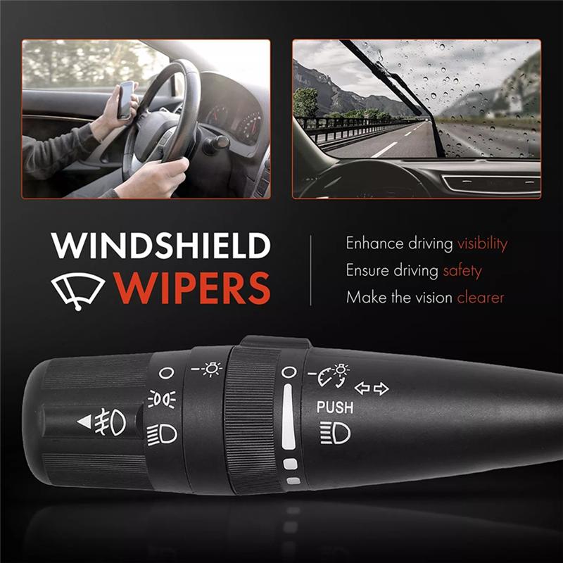 A28G-Car Headlights Light Switch Turn Signal Switch Lever 05183947AA For Jeep Wrangler 2007-2018 Dodge