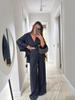 2025 Women's Casual V-neck Top & High-waisted Pants Set