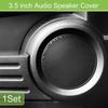 3.5" Speaker Grill Cover Mesh Subwoofer Guard W/ Screws Silver Tone Black