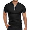 Summer Men's Polo Shirt Thin Short Sleeved T-shirt Men's Lapel Solid Color Slim Fit T-shirt Top