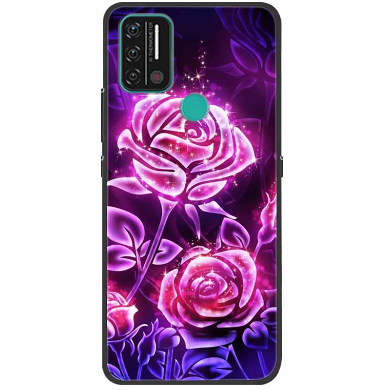 Weiche bedruckte Hülle für Umidigi A9 Pro Hülle Silikon Schutzhülle Schwarze Hüllen für Umidigi A7 Pro Niedliche Katze A9Pro A 9 A7Pro