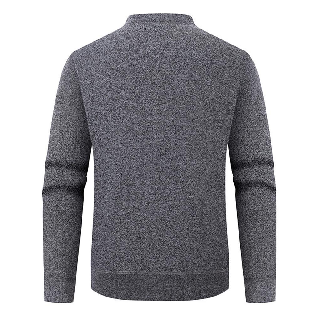 Cardigan ample à col en V boutonnable pour homme, pull tricoté à manches longues, veste