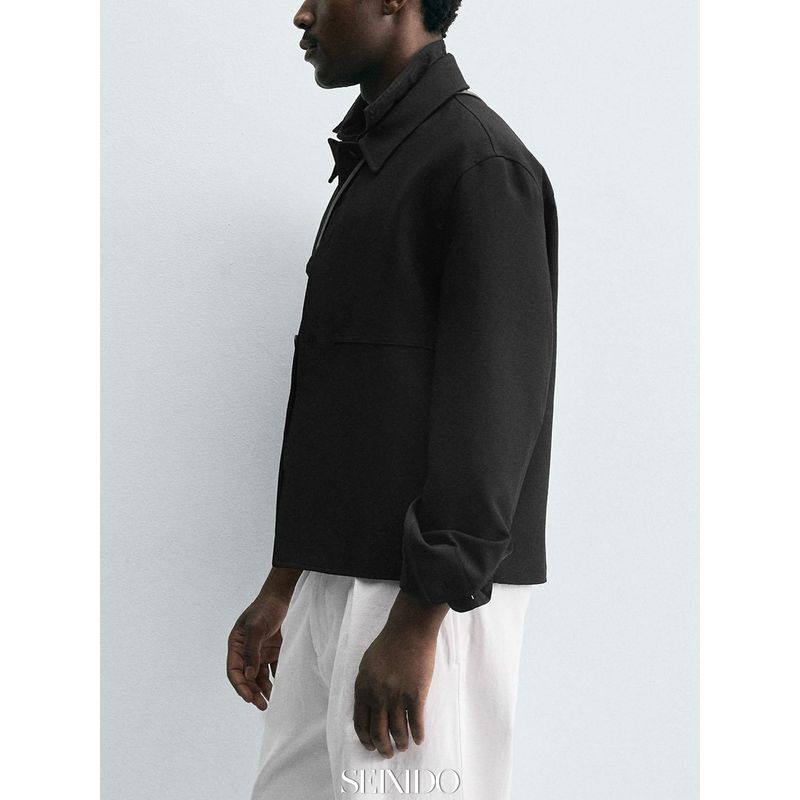 Cabinet 549! New Autumn Men's Clothing Boxy Fit Lapel Loose Shirt 6861390 500 Casual Jacket for Men