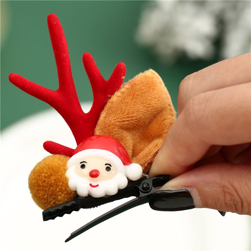 Christmas Elk Antler Hair Clips: Cute Princess Hair Accessories & Gifts for Children