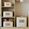 Household Clothing Storage Box Foldable Large Capacity Fabric Desktop Snack Toy Storage Basket Book and Miscellaneous Sorting Basket with Handle