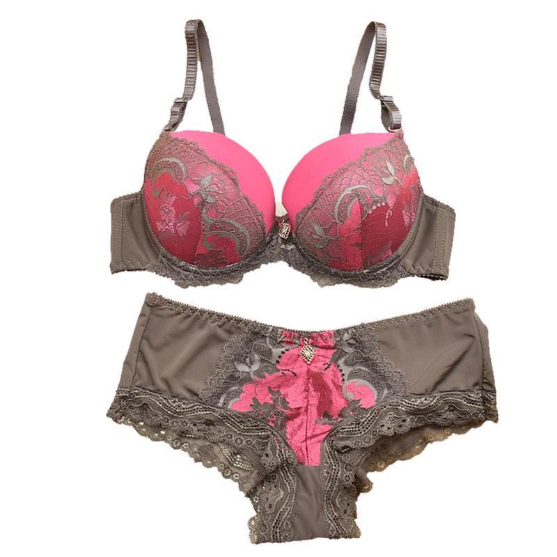 Mode Lasperal Stickerei Damen Unterwäsche BH Sets Rosa Sexy Luxus Dessous  Slip BHs günstig kaufen — Preis, kostenloser Versand, echte Bewertungen mit  Fotos — Joom
