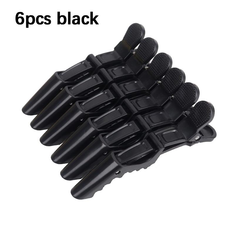 6PCS/Set Hairdressing Alligator Clip Salon Perm Plastic Hairpin Haircut Partition Styling Clip Supplies Hair Accessorie