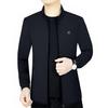 2024 Men's Versatile Stand Collar Jacket - Spring/Autumn Fashion, Solid Color, Thin and Casual