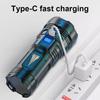 Super Bright Long Range LED Flashlight Tactical Light USB Rechargeable Light Telescopic Zoom Torch Camping Lantern Outdoor