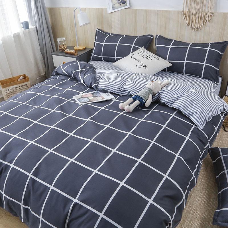 Washed Cotton Skin-Friendly Duvet Cover for Single/Double Bed - Simple & Fresh Design