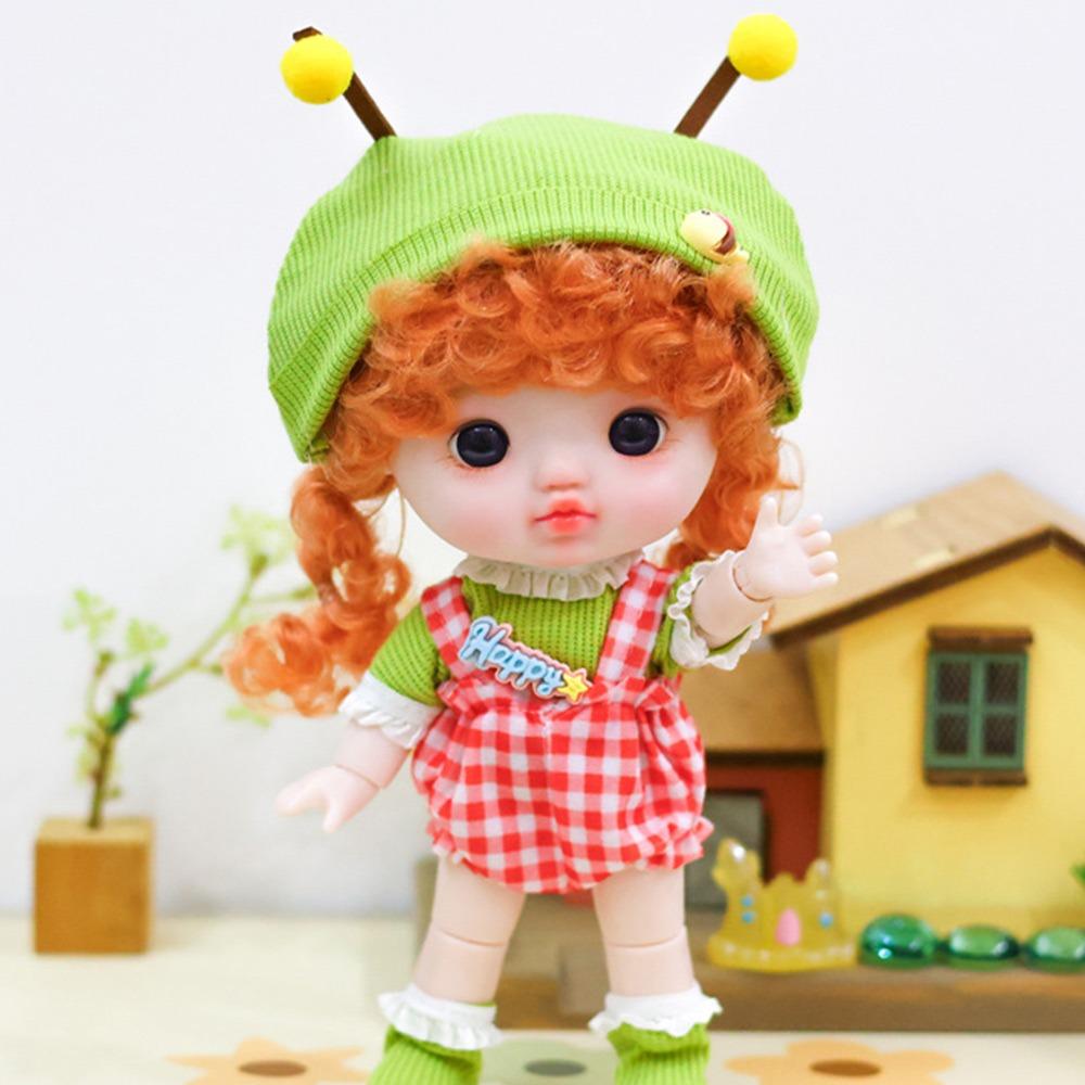 

BJD Toys BJD Doll Dres 22 см Лялька з великою головою Переодягання Модний набір одягу для ляльки Face Joint Doll Type G