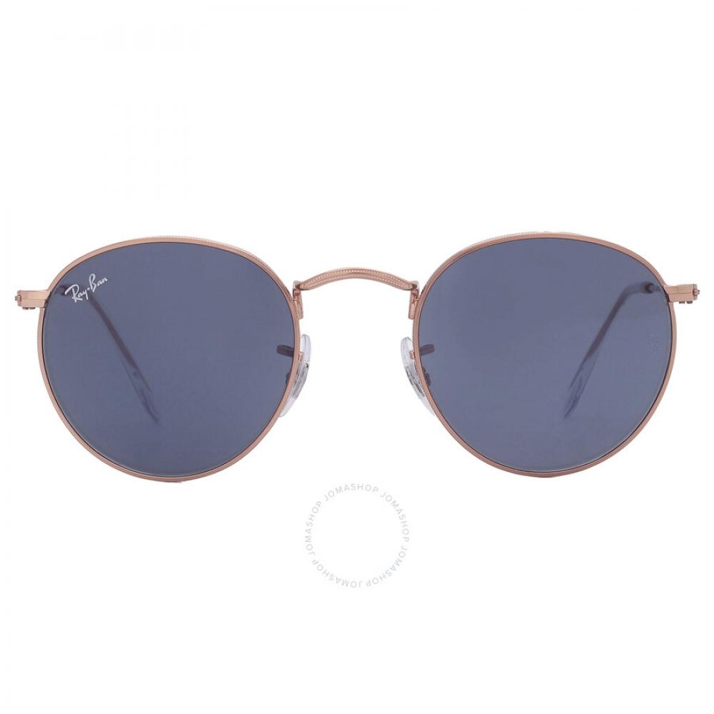 

Ray Ban Round Metal Blue Unisex Sunglasses RB3447 9202R5 47