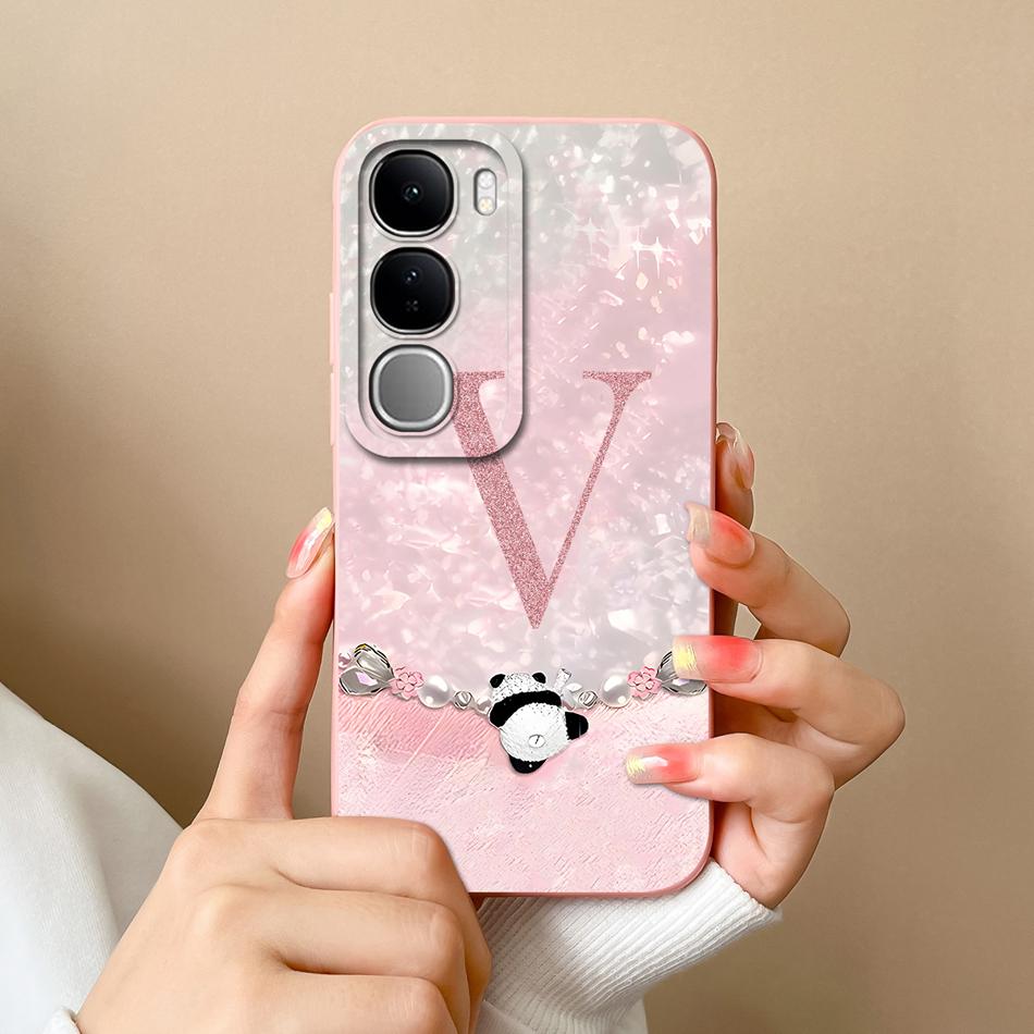 

Letters Case For Vivo V40 Lite V40SE Y200 Y300 Funda Full Protection Soft Back Cover For Vivo V 40 Lite 4G 5G V40 SE Phone Cases V40 Lite-Inida