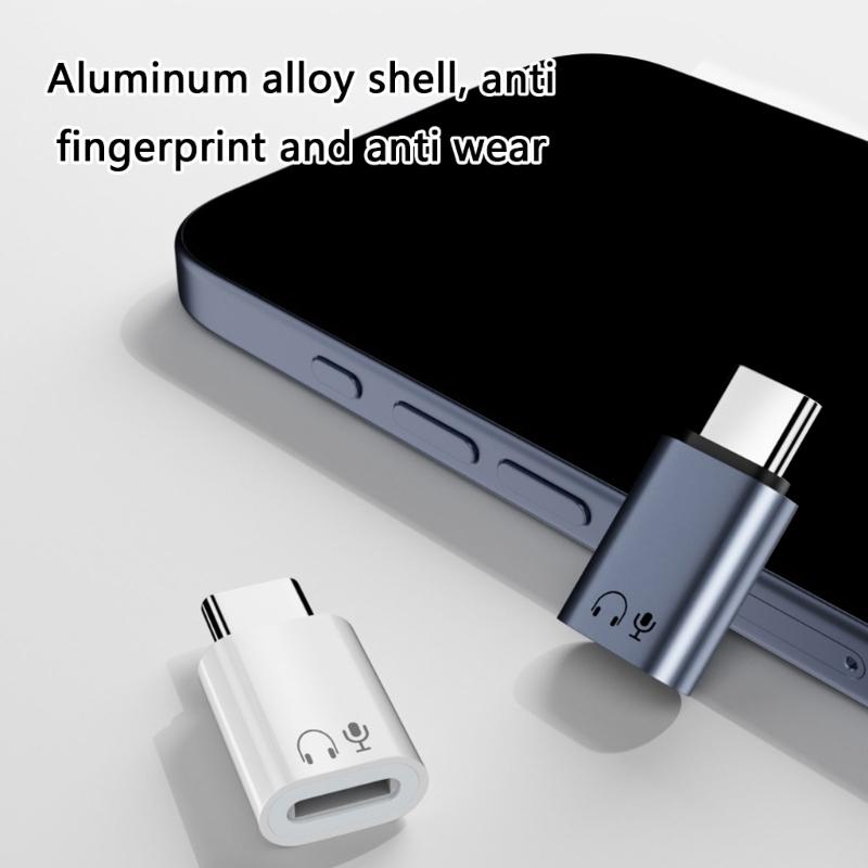 USB C Converters for Phone 15 16 Headphone Audios Adapter for Stable and Secure Connection for Home