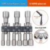 6.35mm Hexagonal Handle Air Screwdriver Set - 9/14 Piece Metric & Imperial Socket Head Accessories for Electric Hand Drill