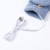 Unisex Winter USB Heated Mitten Convertible Half&Full Finger Gloves for Adult