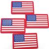 USA Flagge 3D PVC Klettverschluss Patch - Outdoor Militär Fan Armband/Rucksack Aufkleber