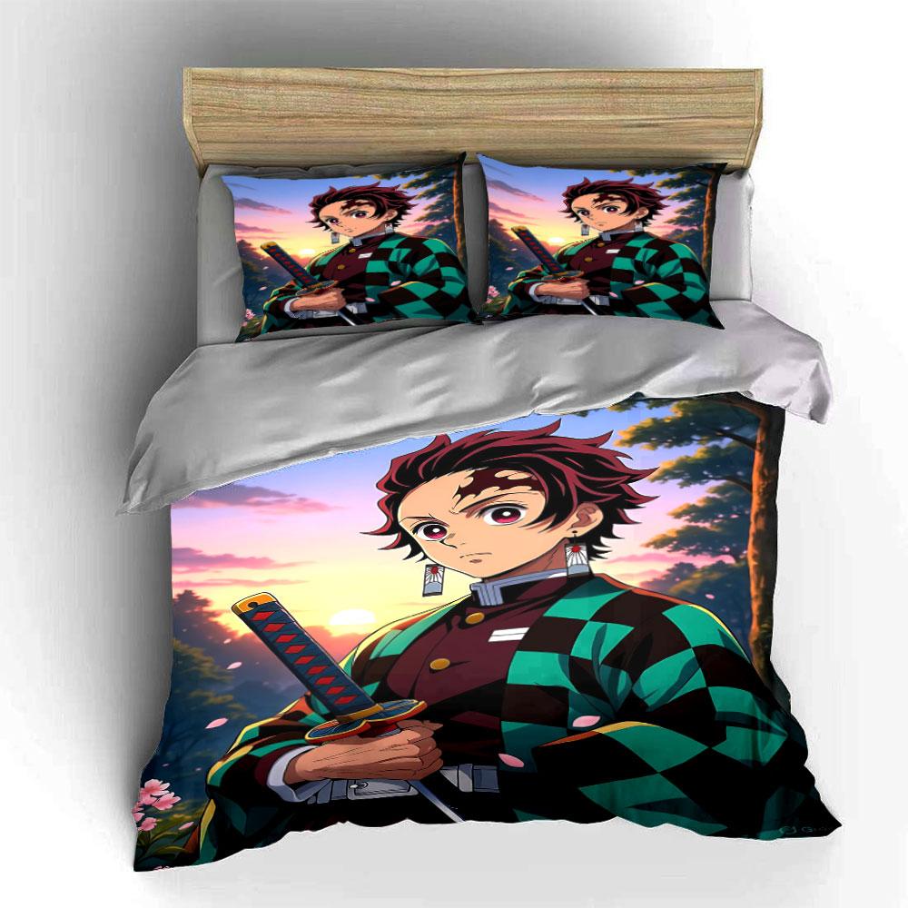 Character holding a sword. Bedding sets Duvet cover sets Duvet covers Pillowcases(1 * Duvet Cover 2 * Pillowcases without duvet insert)