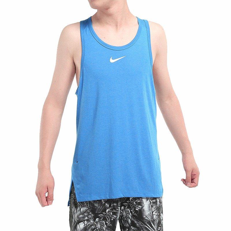 Nike Round Neck Moisture Wicking Breathable Sports Vest Men Tops AT3396-403