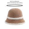 Chapeau seau en tricot à tempérament élégant, ajouré, anti-UV, tissé, chapeau de pêcheur, couleur unie, respirant, protection solaire, pour les vacances