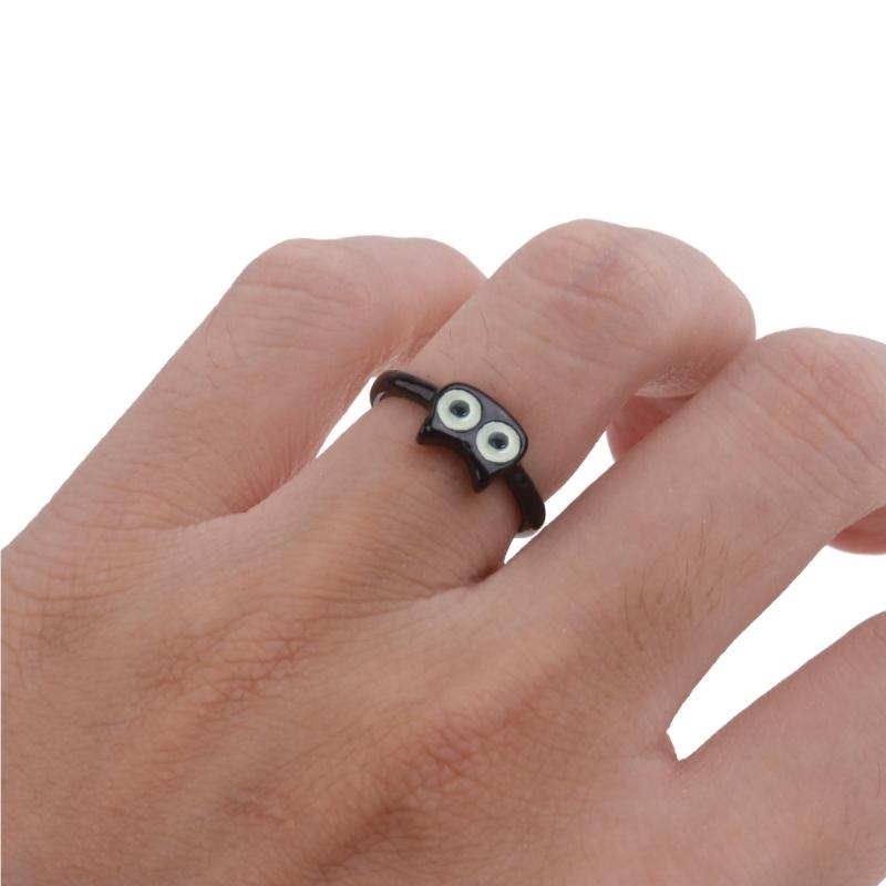 Cute Monster Rings For Women Fashion Sweet Cat Eyes Open Couple Rings Wedding Finger Accessories New Jewelry Gift