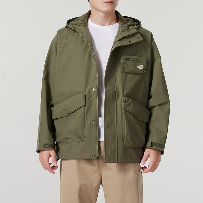 New Balance Men's Woven Hooded Jacket AMJ43309