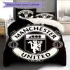 Man Utd Bedding Quilt Set Quilt Cover Pillowcase Home Decoration Birthday Gift (1 * Duvet Cover + 2 * Pillowcase, Without Core)
