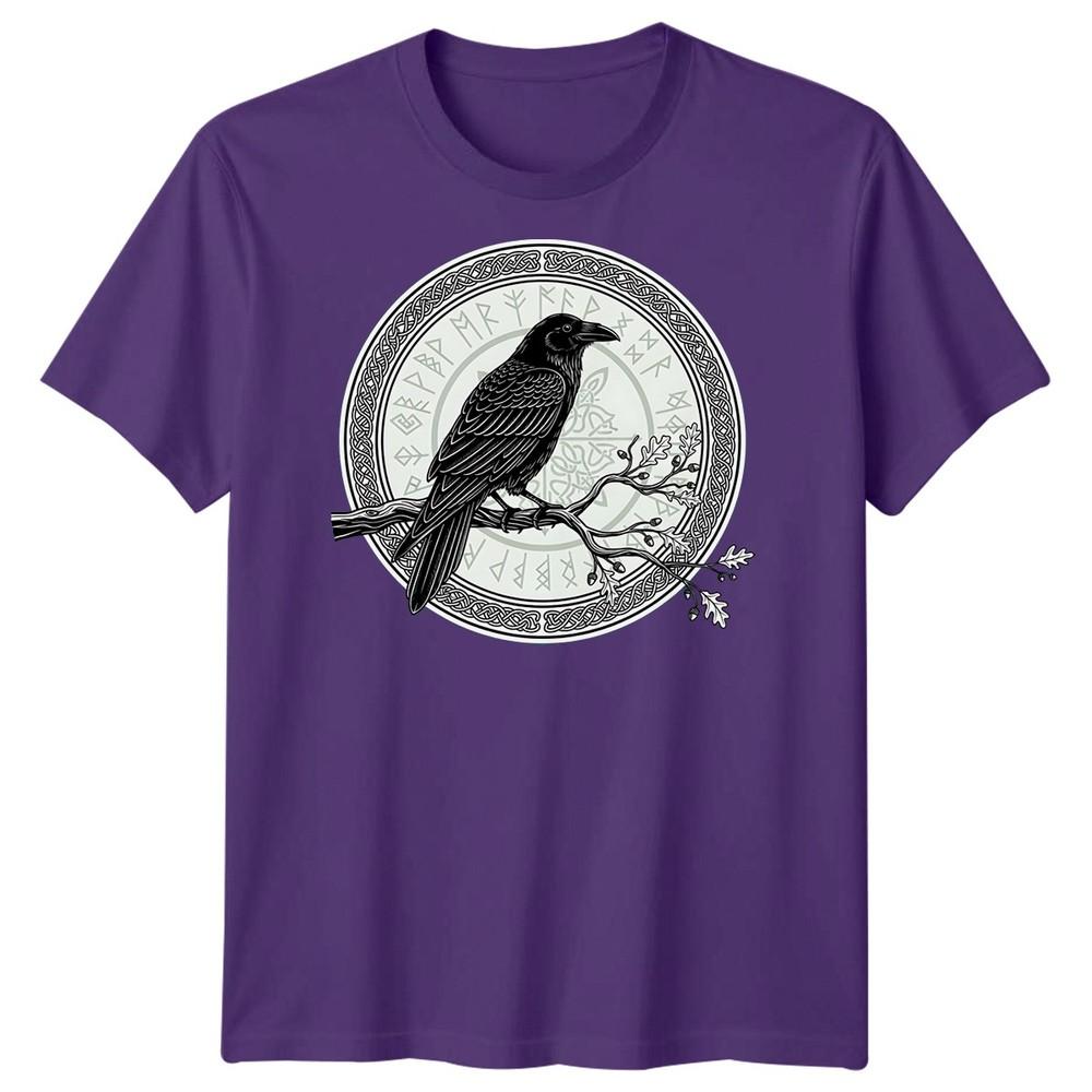 Raven Norse Mythology Runes Celtic Knot Unisexs TShirt
