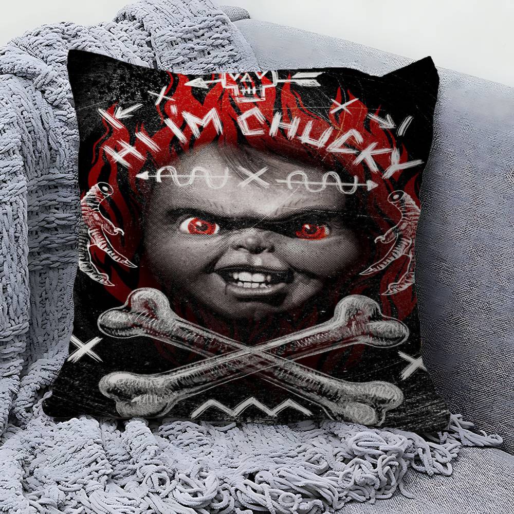Classic C-ChuckyS Horror Movie Pillow Gifts Home Office Furnishings Bedroom Sofa Car Cushion Cover Case 45x45cm