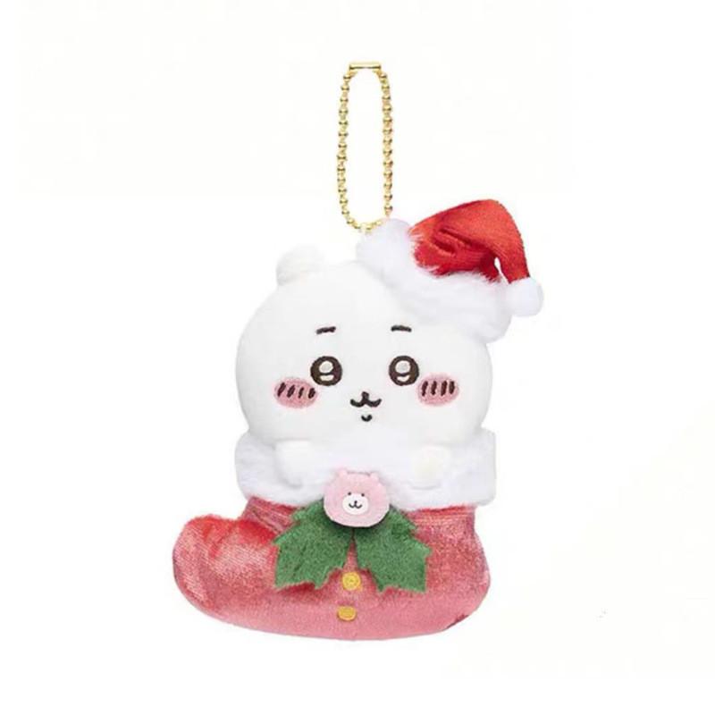 Adorable Christmas Stocking Cat Plush Toy Super Soft Short Plush Cute Gift