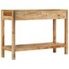 Console Table with 2 Drawers 110x35x75 cm Solid Mango Wood