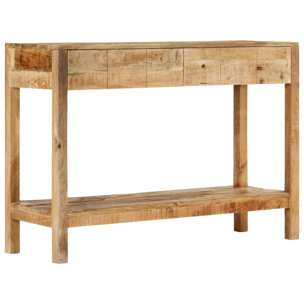 Console Table with 2 Drawers 110x35x75 cm Solid Mango Wood