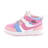 2025 New Girls' High-Top Leather AJ Sneakers: Autumn/Winter Cotton Shoes for Middle-Aged Children