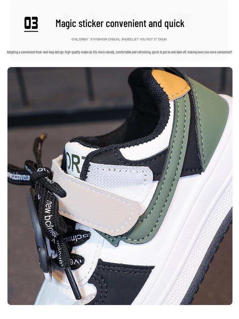 Breathable, Wear-Resistant Skate Shoes for Kids – Comfortable Soft Sole Sneakers for Boys & Girls with Cartoon Design