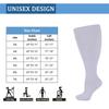 Solid Color Compression Socks Plus Size Hosiery New Calf Socks  Women Men