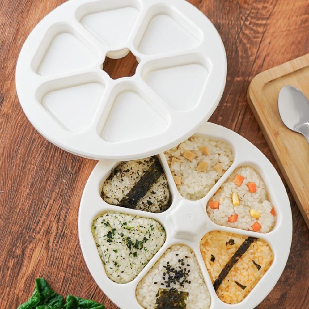 

Mould Triangle Bento Box Japanese Sushi Making Kit Sushi Mold Sushi Press Maker Rice Ball Making Homemade белый