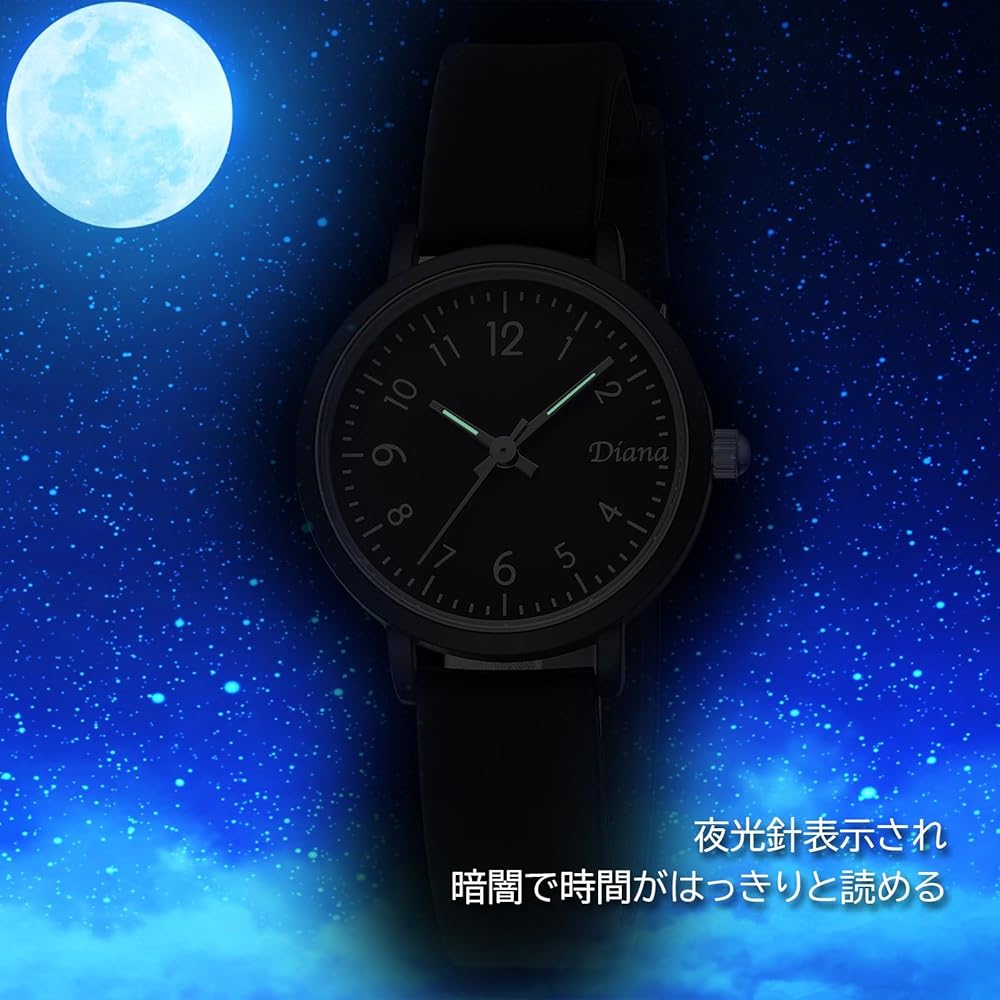 "Analog Watch White Silicone Band Men's Women's Waterproof Simple Casual 35mm Japan Movement"