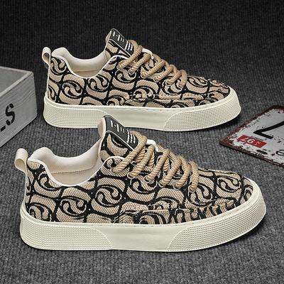Trend Guochao nowe buty sportowe i rekreacyjne oddychające z miękką podeszwą męskie buty deskorolkowe drukowane modne buty męskie