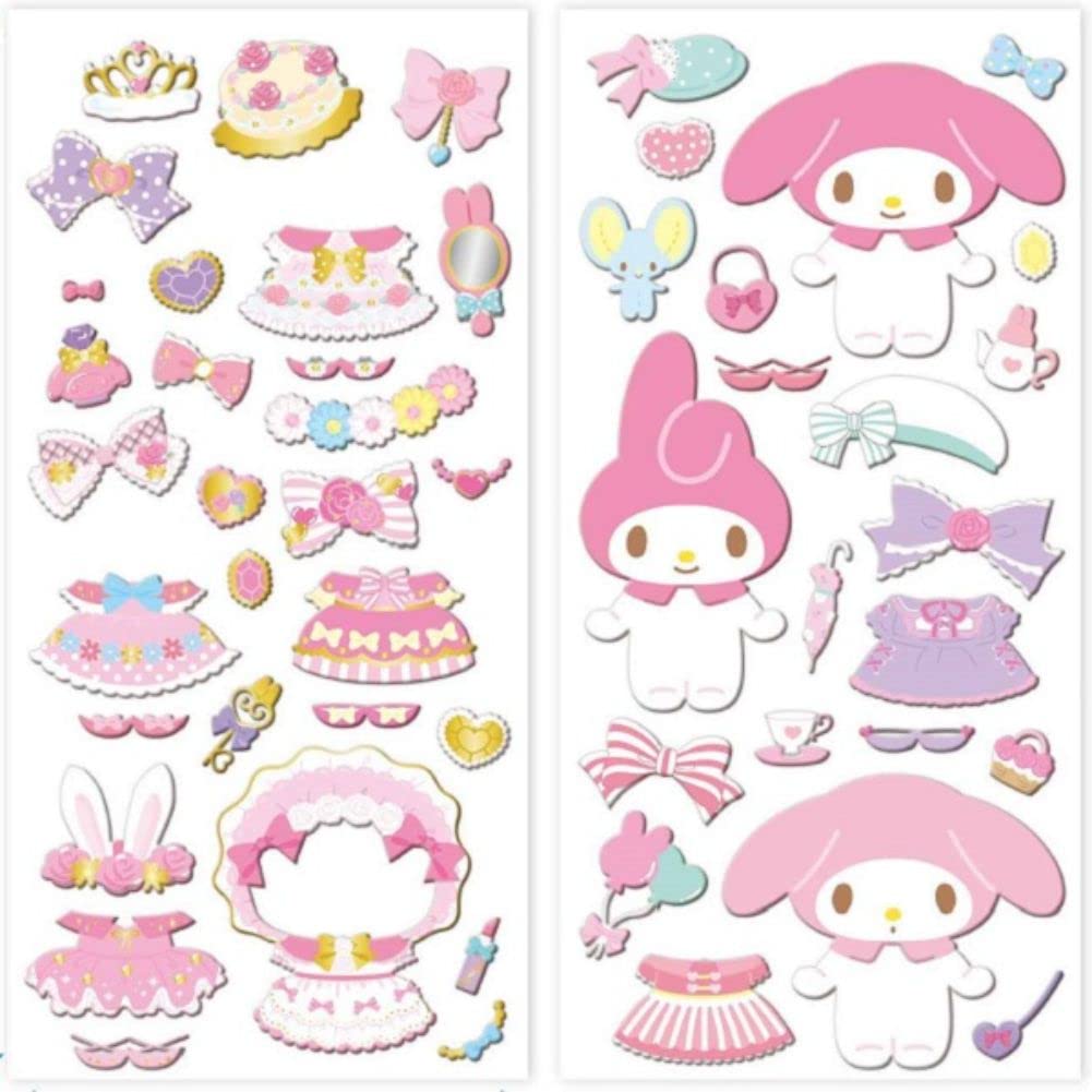 K Company My Melody My Coordinate Stickers Sweet Stickers H195 x W95mm CCD1-MM-SW
