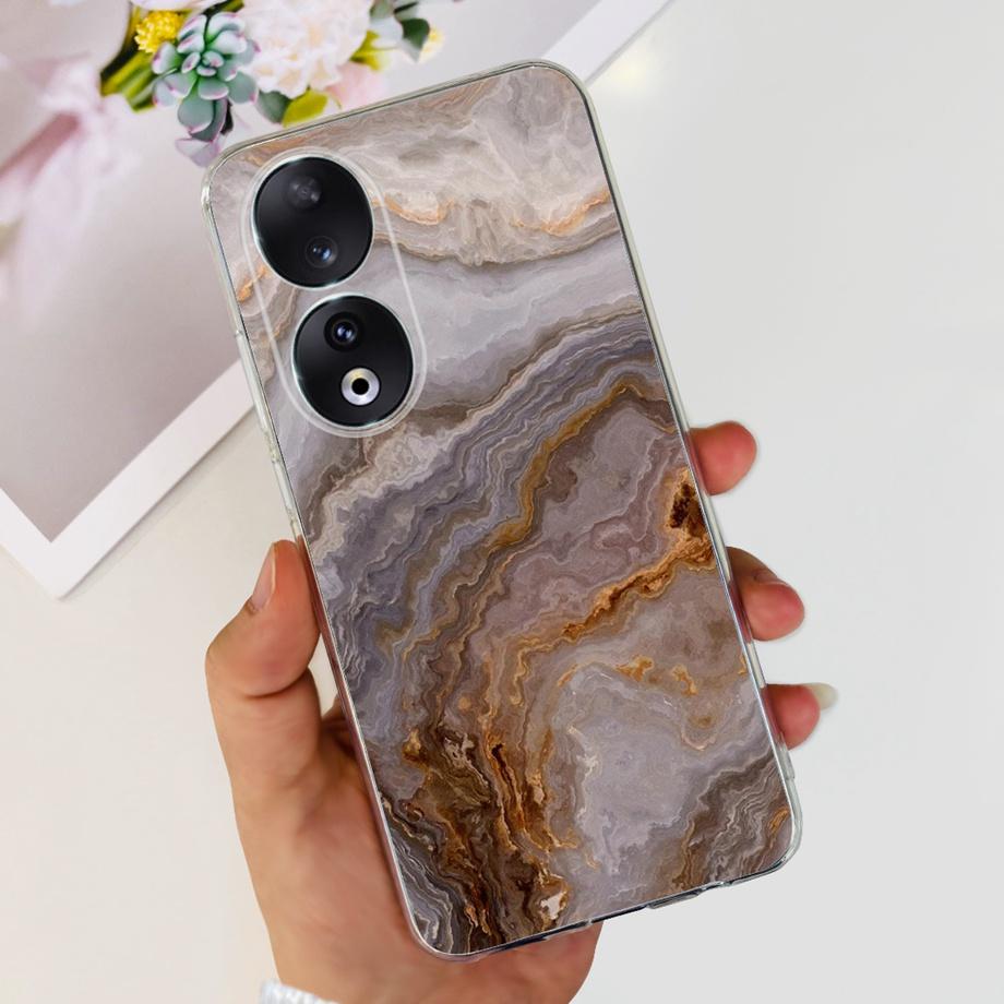 Para Honor 90 / Honor 90 Lite 90 Pro 90 Smart Case Funda de Silicona Suave Elegante de Lujo Hermosa Flor de Cerezo Fundas Tapa Transparente